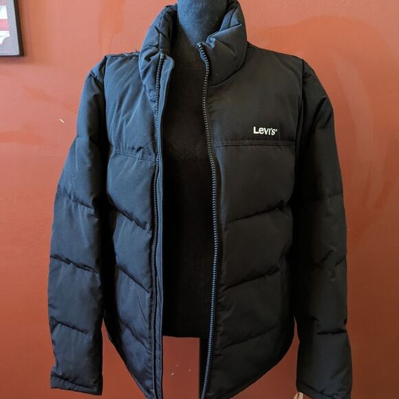 Levi Down Alternative Loft Jacket Black - Picture 1 of 4